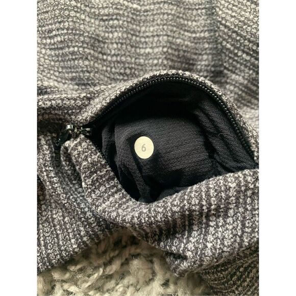 46 Lululemon Race Your Pace GRAY PIQUE seamless Long Sleeve TOP SHIRT sz 6 - Picture 7 of 8